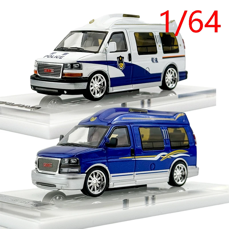 

Литая под давлением масштаб 1/64 GMC SAVANA, бизнес-модель туристического автомобиля, сплав GMC SAVANA, модель туристического автомобиля, статическое классическое украшение