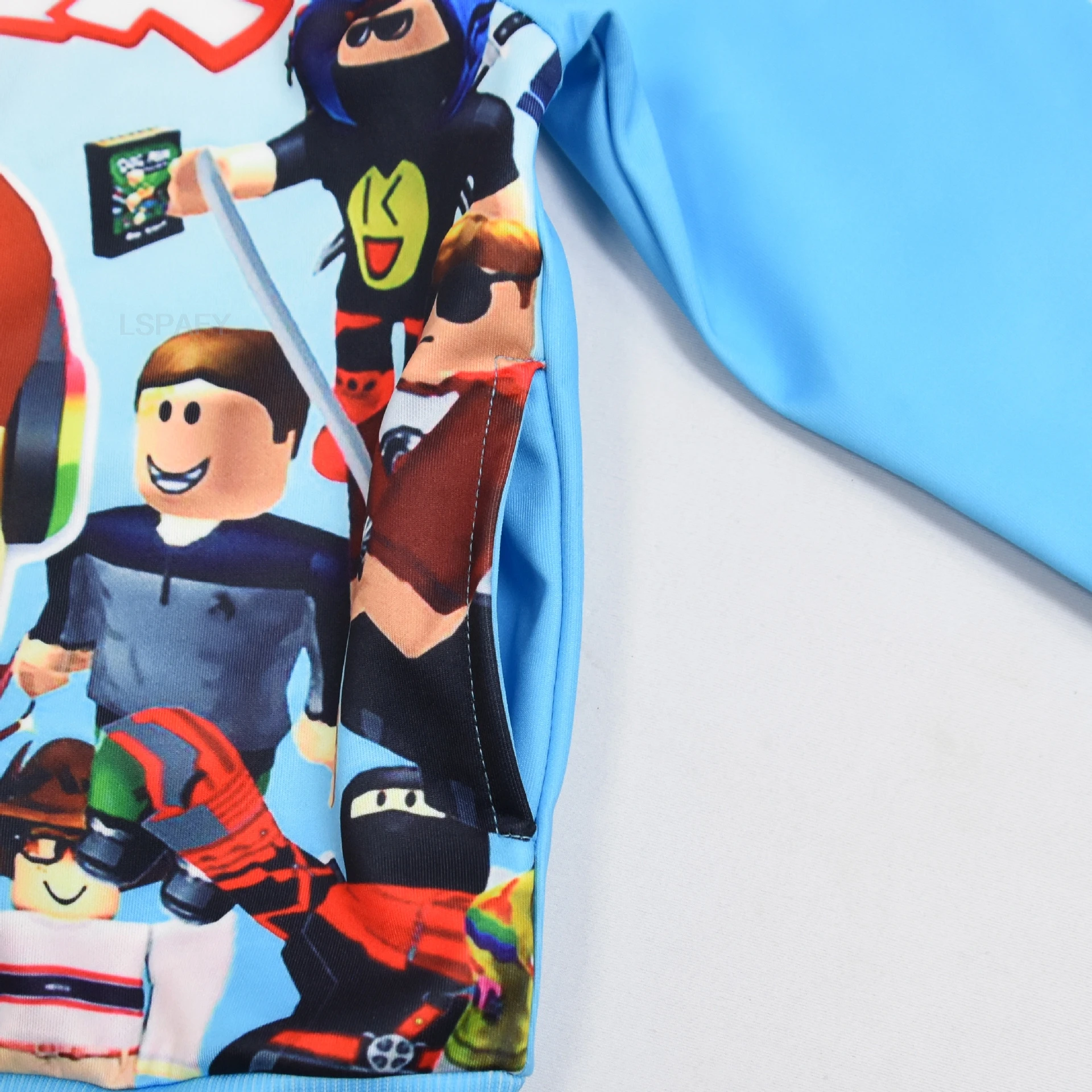 ROBLOX ملابس الأطفال مقنعين الرقمية المطبوعة مقنعين البلوز للأطفال القطن الصغيرة الساخن ROBLOX الاطفال معطف #6