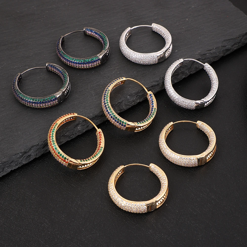 

Роскошные круглые серьги для женщин, свадебные серьги с микро-кубическим цирконом, высокие ювелирные изделия, свадебные серьги в Дубае E1673