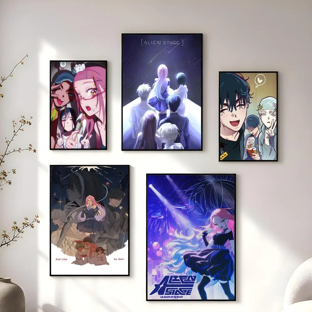 Popular Anime A-Alien stage Poster High-Quality And Affordable Wall Stickers For Dormitory And Living Room Decoration