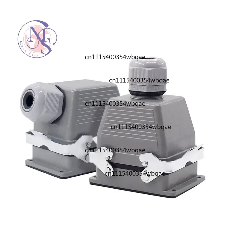 ZOCI-16A 500V Heavy Duty Connector HDC-HE, 006~048Pin Rectangular Industrial Plug Screw Terminal Connection