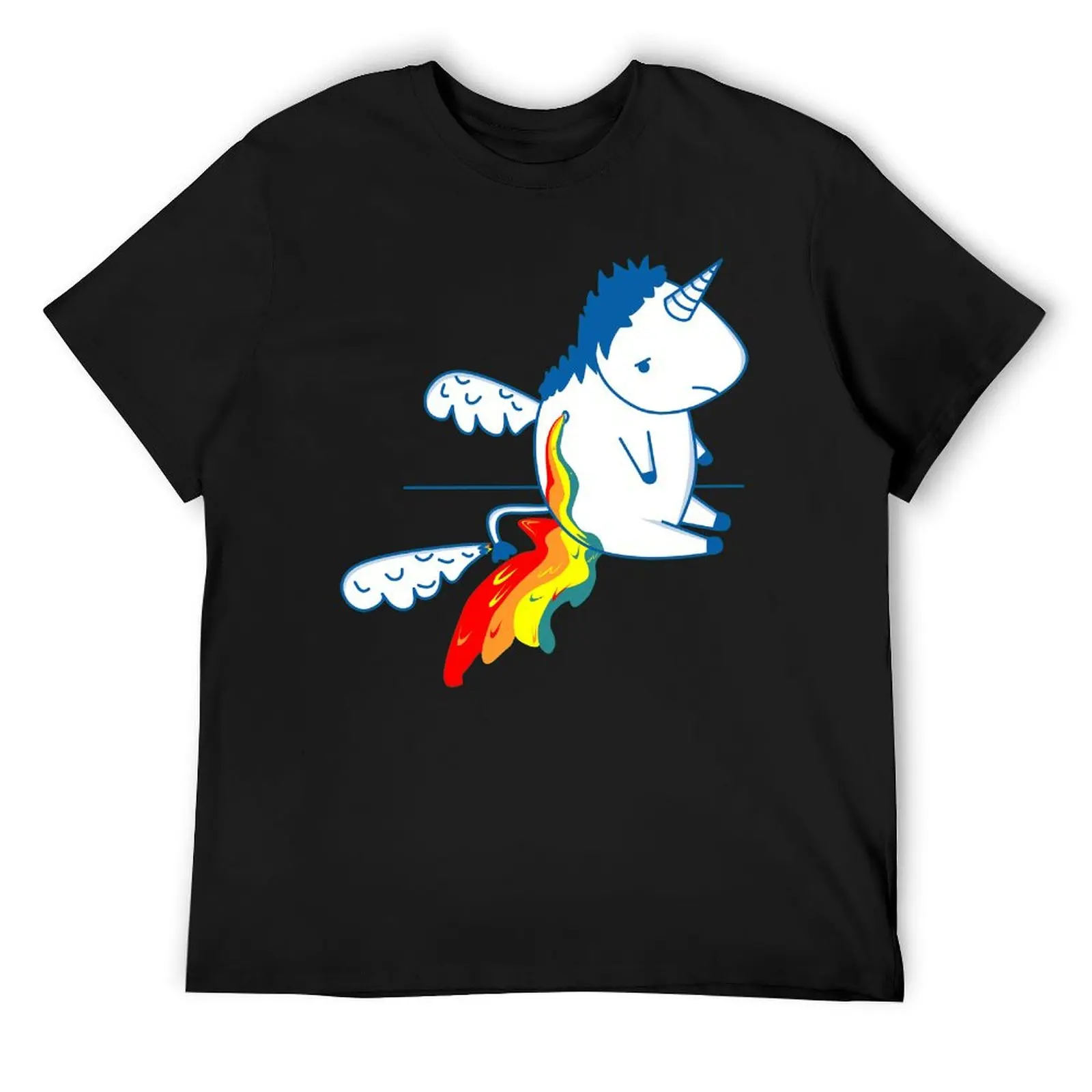 Divertidos De UNICORNIO ARCOIRIS Unicornio Arcoiris T-shirt Round Neck Motion Tshirt Graphic Vintage Travel Funny Vintag Eur Siz