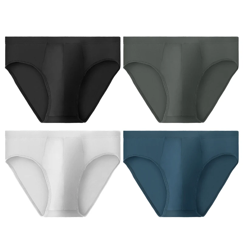 

5-Pack of Men's Pure Cotton Briefs, Men's Large Size Breathable Sports Underwear, Summer Thin and Comfortable Cotton Boys' Under