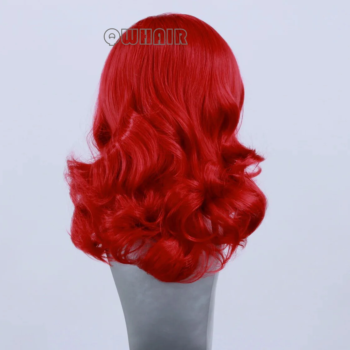 QW الشعر الاصطناعية قصيرة بوب فضفاض موجة الأحمر لينة الدانتيل شعر مستعار أمامي للنساء الشعر ألياف مقاومة للحرارة تأثيري يوميا