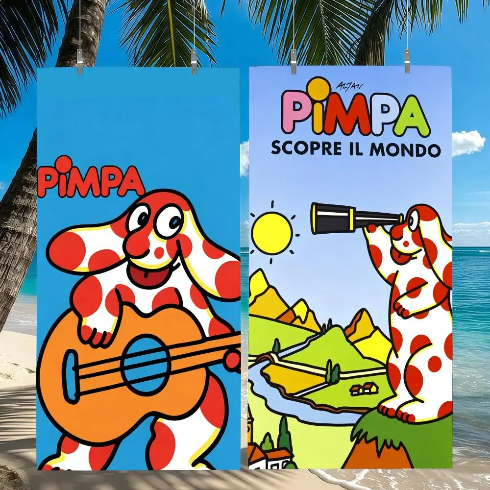 P-Pimpa Towel Towel Beach Towel Oversized Quick Dry Towel Absorbent Soft Swim BeachTowels for Men Women