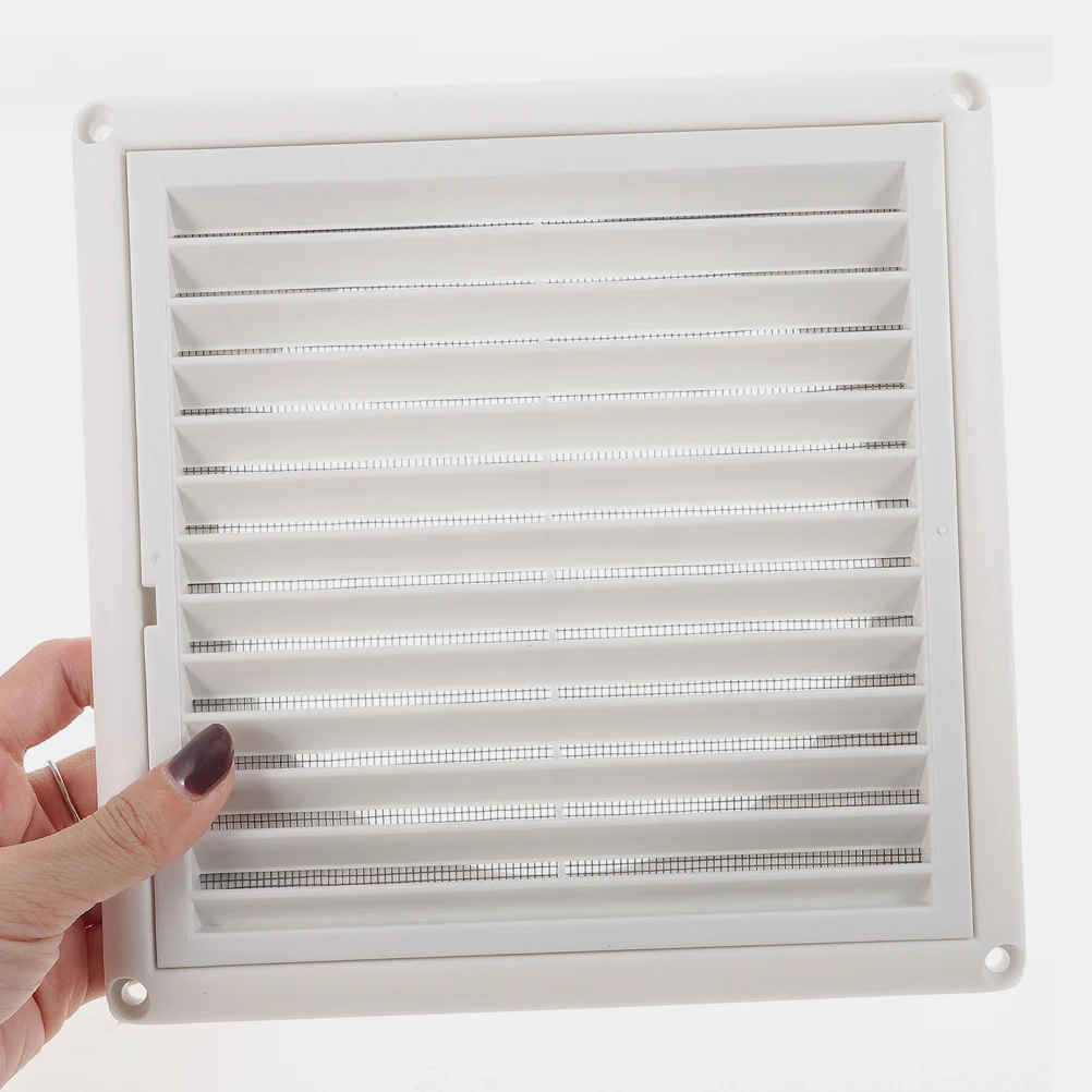 

Exhaust Vent Cover Adjustable Slanted Louvers Exterior Wall Vent Hood Bathroom Exhaust Fan Plastic Metal Wall Ventilation Cover