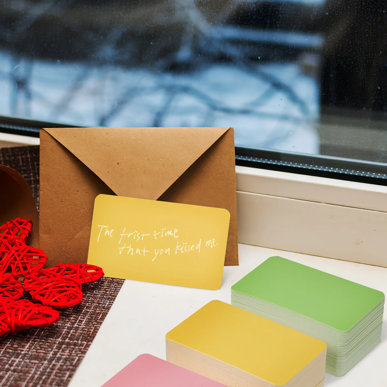 كرافت ورقة رسالة فارغة DIY بها بنفسك مؤشر هدية فارغة علامات الهدايا دراسة الحرفية بطاقات الفهرس بطاقات كلمة الأعمال