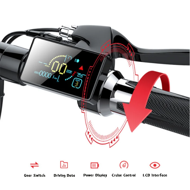 Electric Scooter Throttle Switch TF-500 LCD Display 36V 48V Brushless Controller For Kugoo M4 Pro TF-100 LCD Instrument