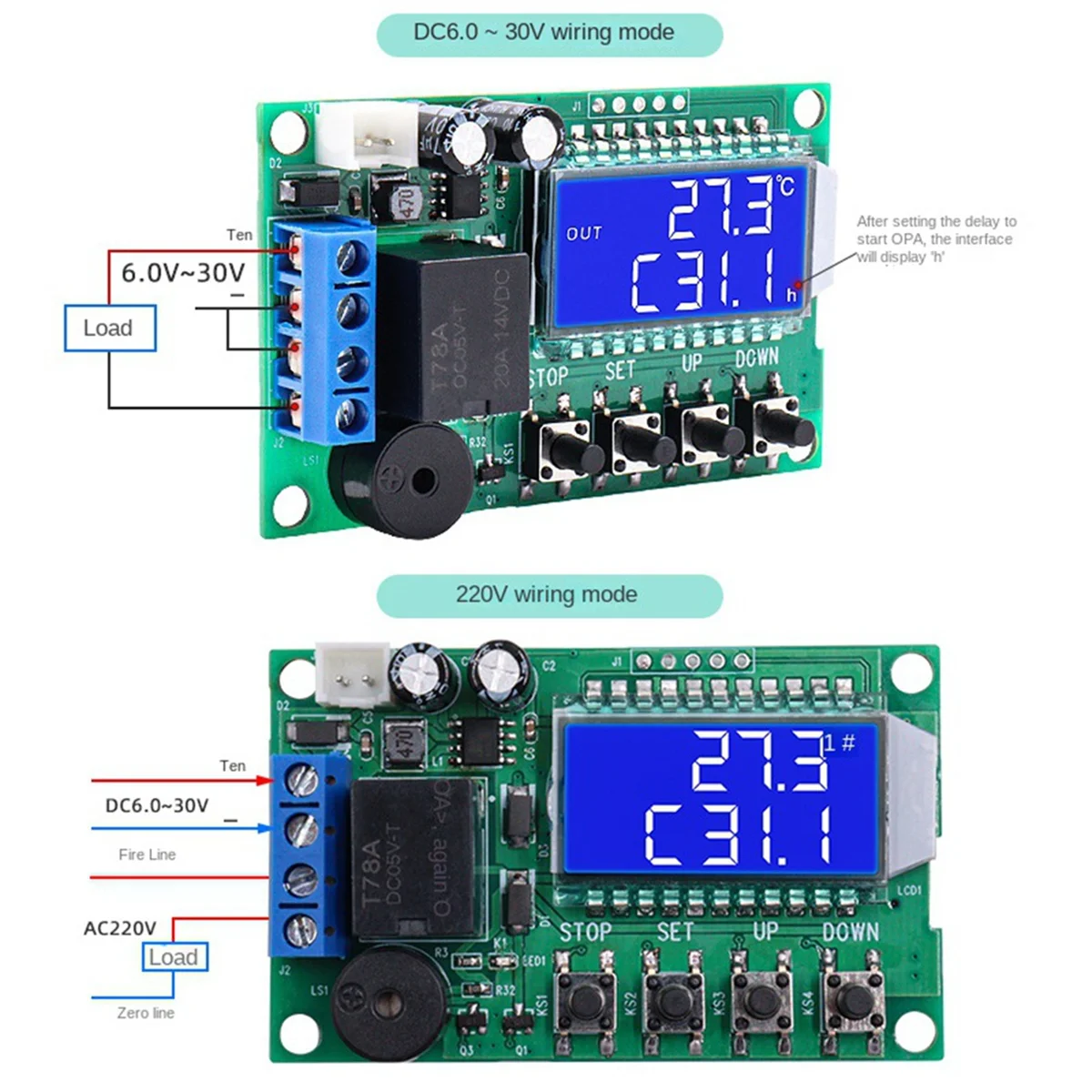 

ABNJ XY-T01 Цифровой термостат с подогревом и охлаждением, цифровой переключатель контроля температуры, модуль контроллера температуры