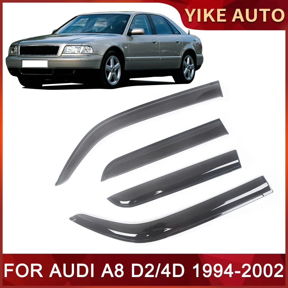 Window Visor for AUDI A8 D2 Sedan 1994-2002 Weathershield Door Wind Sun Rain Guards Side Window Wind Deflectors Auto Accessories