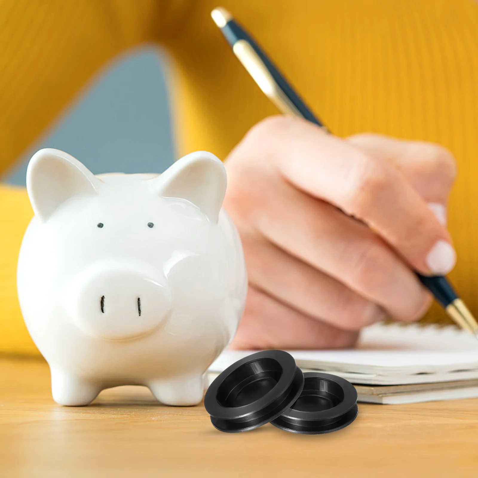 10 Pcs Round Rubber Stopper Piggy Bank Replacement Bottom Covers Sealing Plugs for Tube Stops