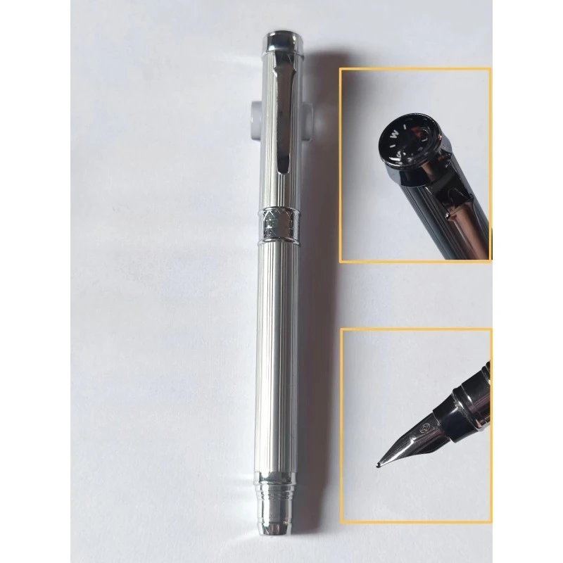 

Practice Calligraphy Fountain Pen for Students Classic Men's Women Exquisite Pocket Ink Pen Iridium Gold F 0.5mm Nib Stationery