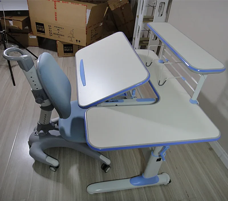 New Arrival Adjustable Children Study Desk and Chair Multi-function Home Office Table and Chair Set