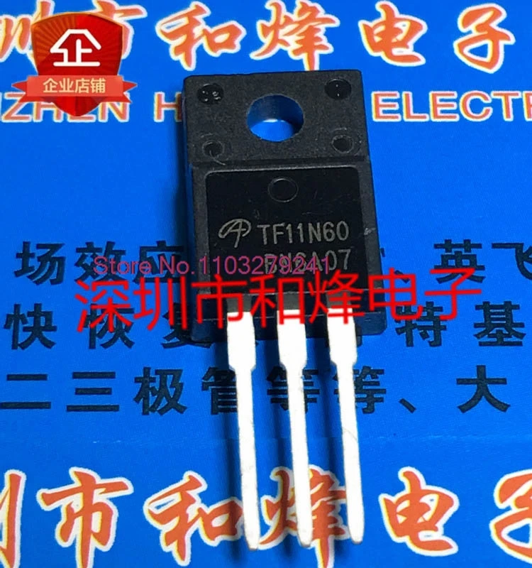 

（5PCS/LOT）TF11N60 AOTF11N60 TO-220F 600V 11A