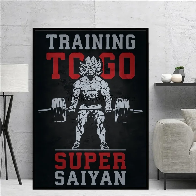 High Quality Canvas Anime Dragon Ball Goku HD Picture Poster Gym Decorative Art Interior Paintings Fashion Wall Paintings Gifts