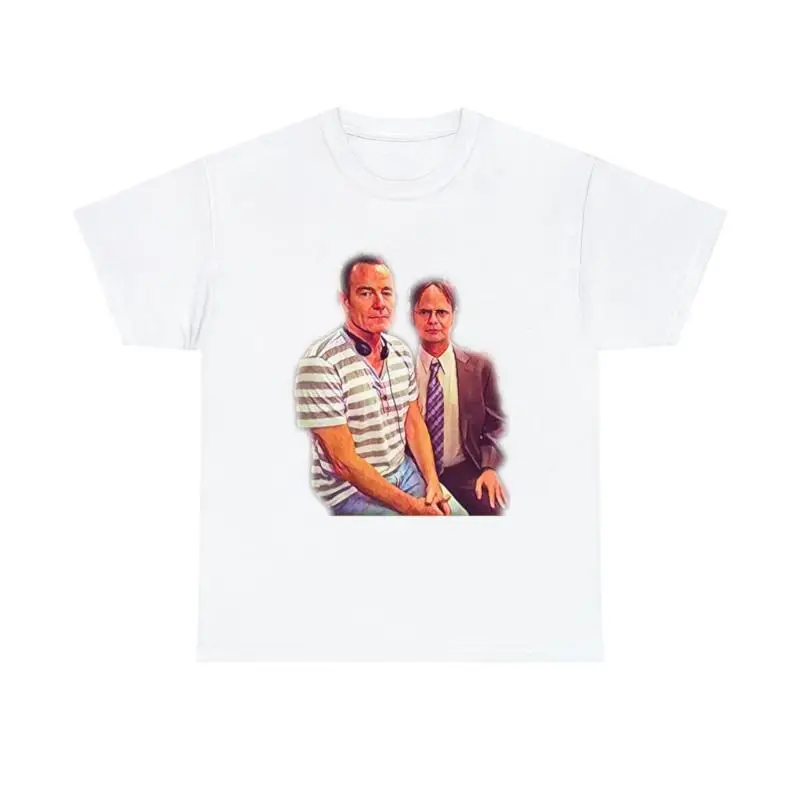 Walter White Dwight Schrute The Office Print Heavy Cotton T Shirt