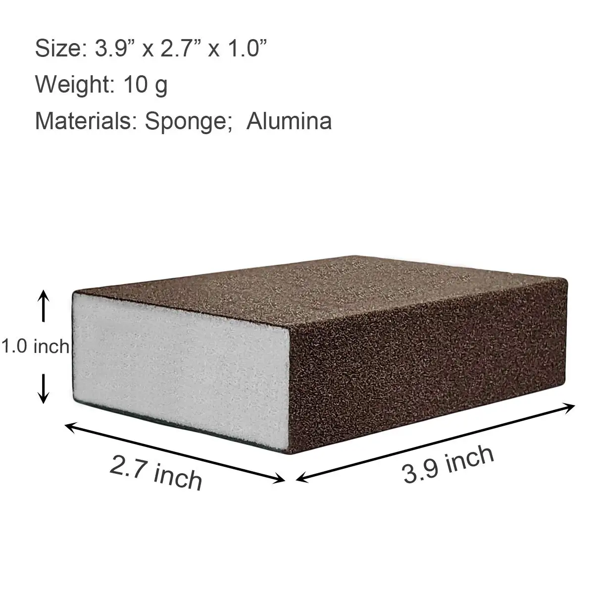 Spugna abrasiva blocchi abrasivi superfini medi Kit spugna di sabbia riutilizzabile lavabile lucidatura da cucina rettifica 4 pollici, confezione da 4