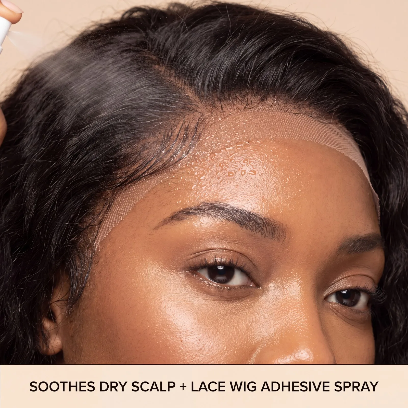 Lace Melting Spray Strong Hold Wig Adhesive Sweat Proof Invisible Edge Control Quick Dry Lightweight Gentle Scalp Care 100ml