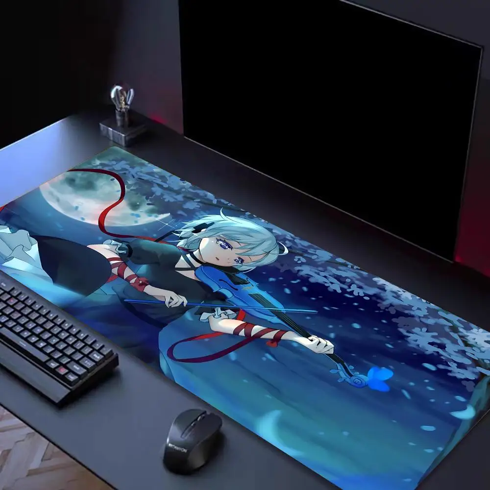 Cute R-Rewrite Mouse Pad Tapetes de Mesa Teclado, Borracha Kawai, Tapete de Mesa Antiderrapante, XXL90x40cm