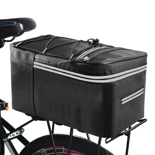Bolsa de asiento trasero para bicicleta, portaequipajes para bicicleta de montaña, MTB, bolsas traseras de viaje impermeables, accesorios de almacenamiento
