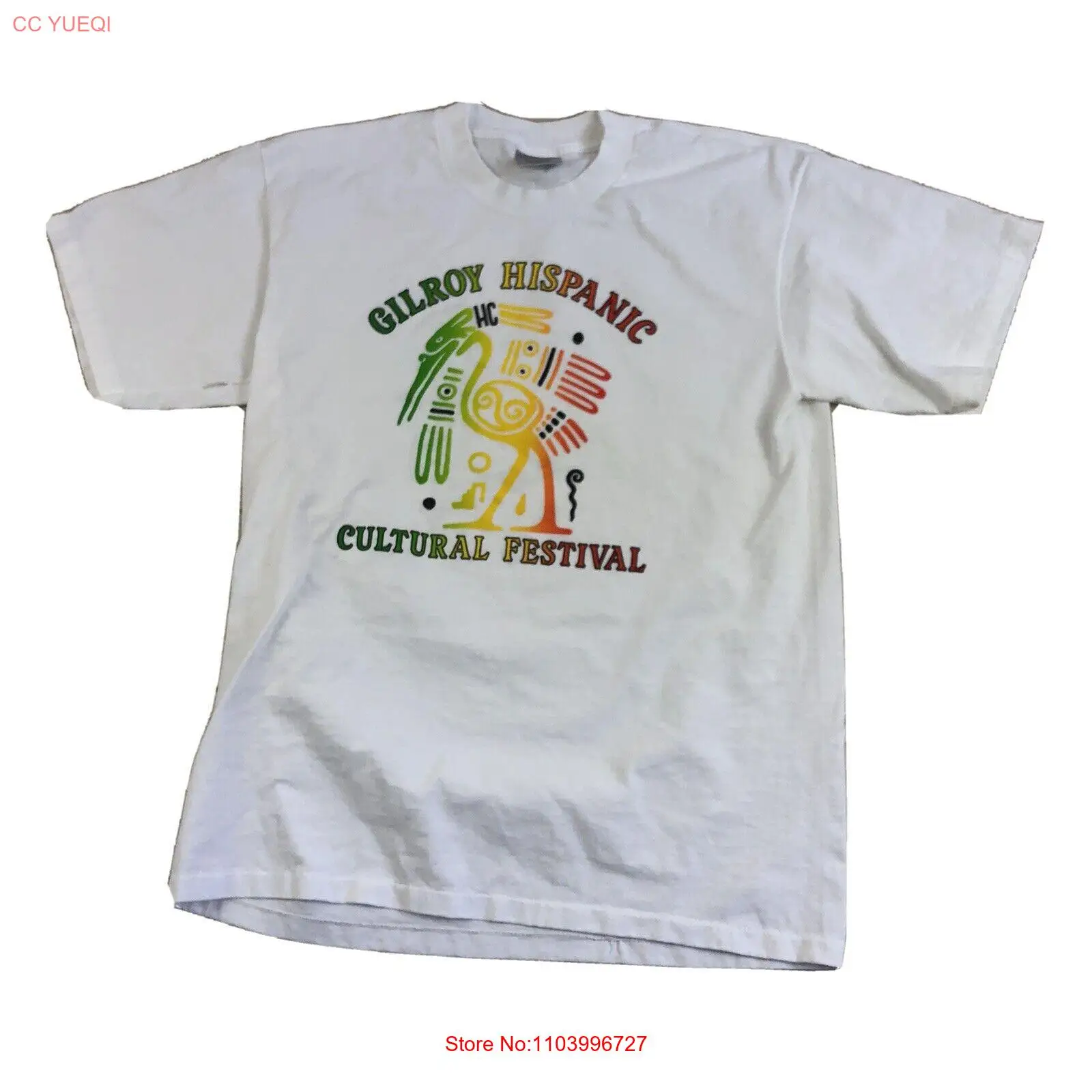 vintage t shirt gilroy hispanic cultural festival size xLarge 1990's