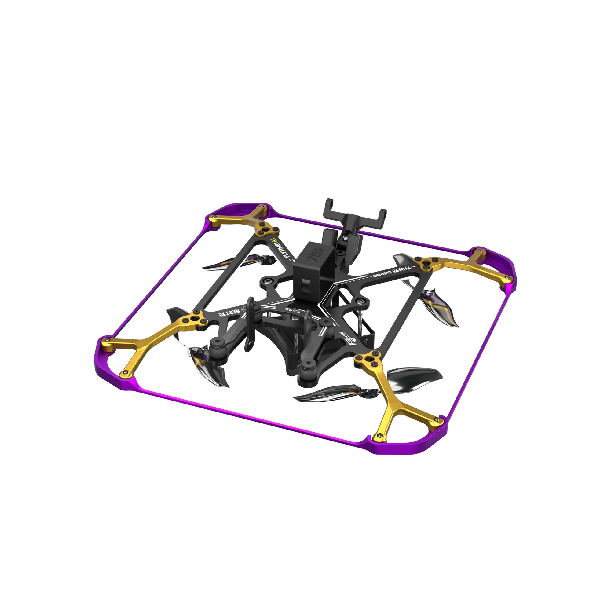 Flywoo Flytimes 85 Frame Kit for O3 Lite O4 O4 Pro, Carbon‑Fiber FPV Drone DIY Spare Parts with Complete Hardware Accessories