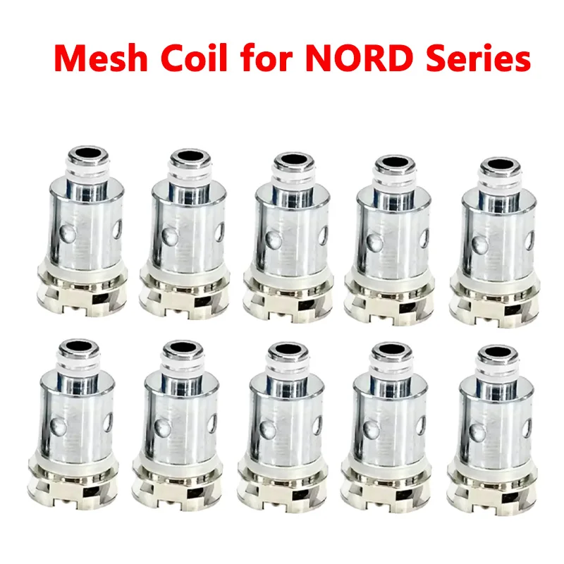 

10PCS NORD Vape Mesh Coil 0.6 1.4ohm Nord Replacement Coil Fit for SMOK Nord Kit/SMOK Nord 2 Kit