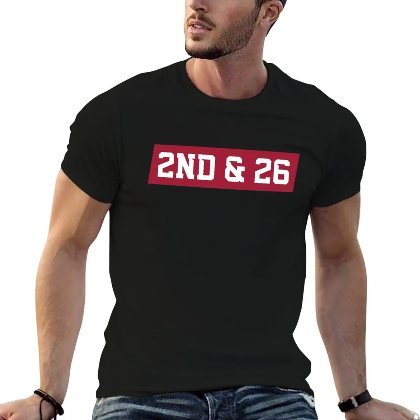 

2nd And 26 - Red T-Shirt t shirts for man pack white man t shirt luxury T-Shirt