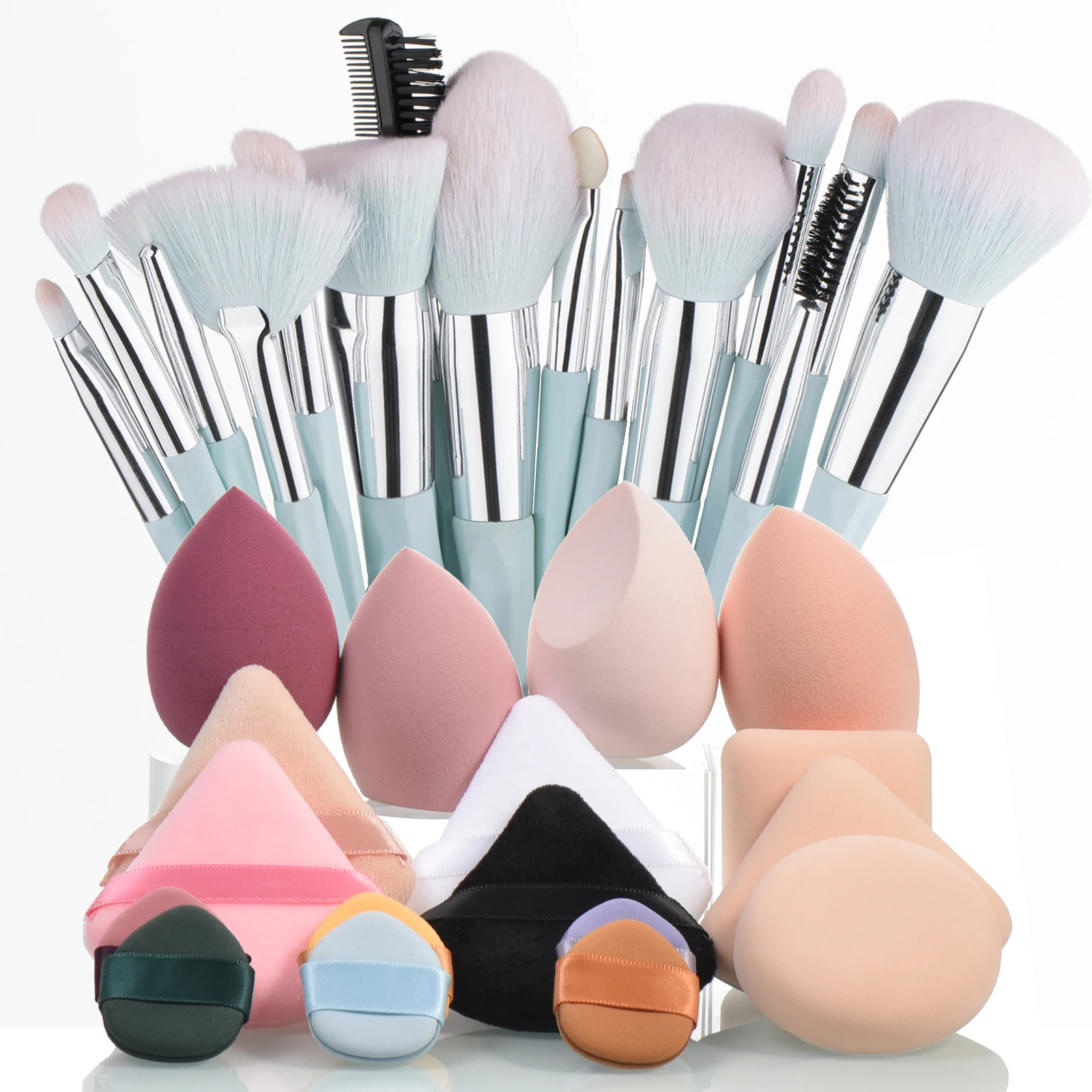 

KOSMETYKI Premium makeup brush Makeup Kit Large Makeup sponge flocking Powder puff