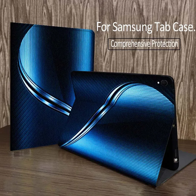 Blue purple luxury pattern Tablet Case For Samsung Galaxy Tab A A7 A8 A9 A11 S6 S11 Lite Plus 10.1 10.4 10.5 Inch 2022 2025