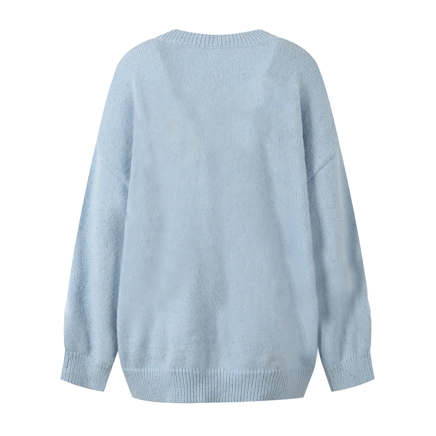 

Осень 2024, дизайн куклы-медведя, свободный вязаный кардиган с v-образным вырезом, пальто, нежная яркая верхняя одежда Tead Fem, открытый кардиган