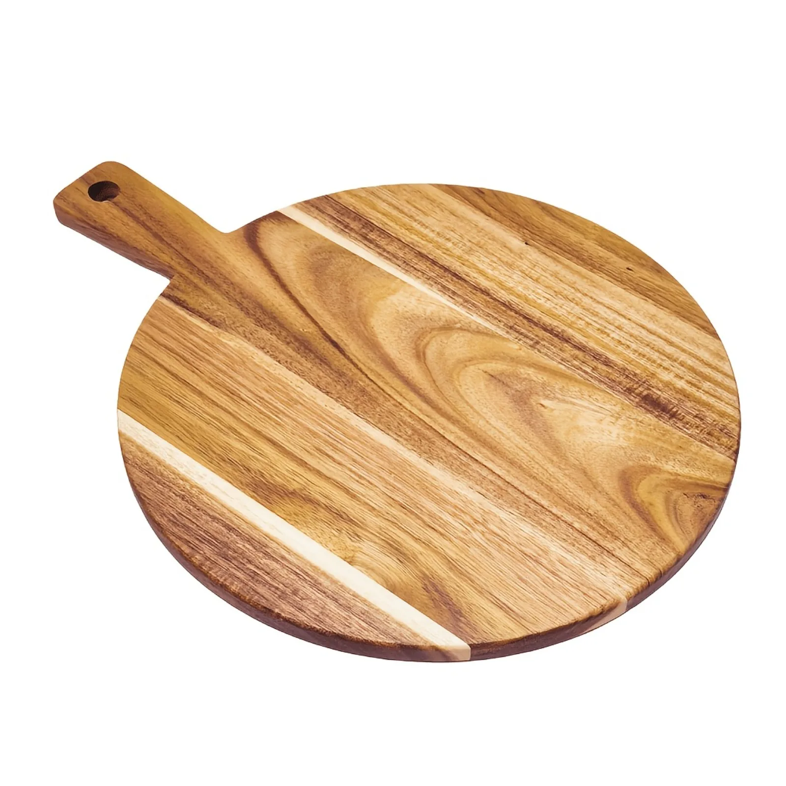 Charcuterie Platter Acacia Wood Cutting Board with Handle Large Serving Tray for Cheese Meat Bread Fruit Vegetable Kitchen Meals