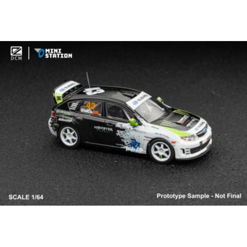Vorverkauf DCM 1:64 2008 Subaru Impreza WRX STI Rally Block 43 Diecast Diorama Auto Modell Spielzeug
