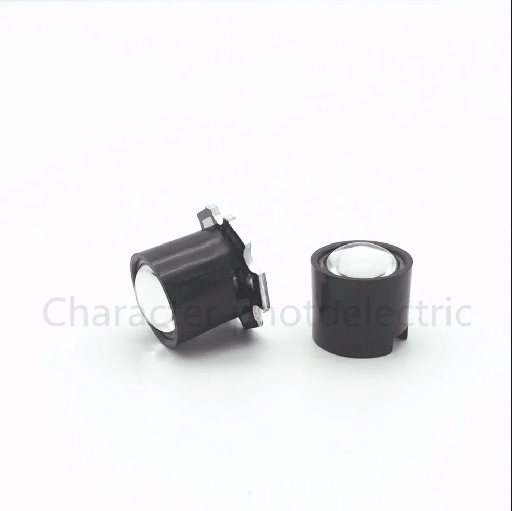 20pcs Black White 10 Degree  45 Degree 60 Degree 90 Degree  LENS Collimator 14.5mm For 1W 3W 5W High Power Star LED Light