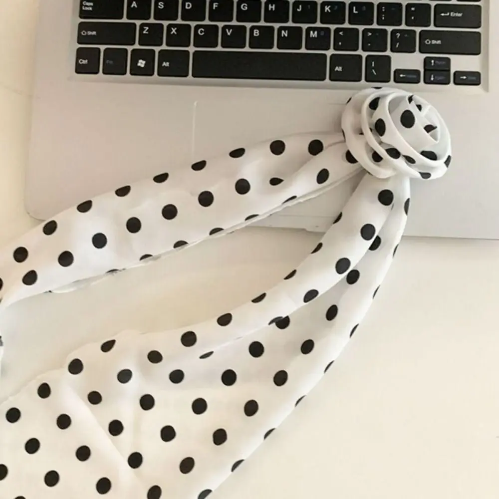 แฟชั่น Rose ดอกไม้ยาวผ้าพันคอซาตินนุ่ม Kerchief ชีฟอง Neckerchief สีตกแต่งคอผ้าพันคอชีฟอง