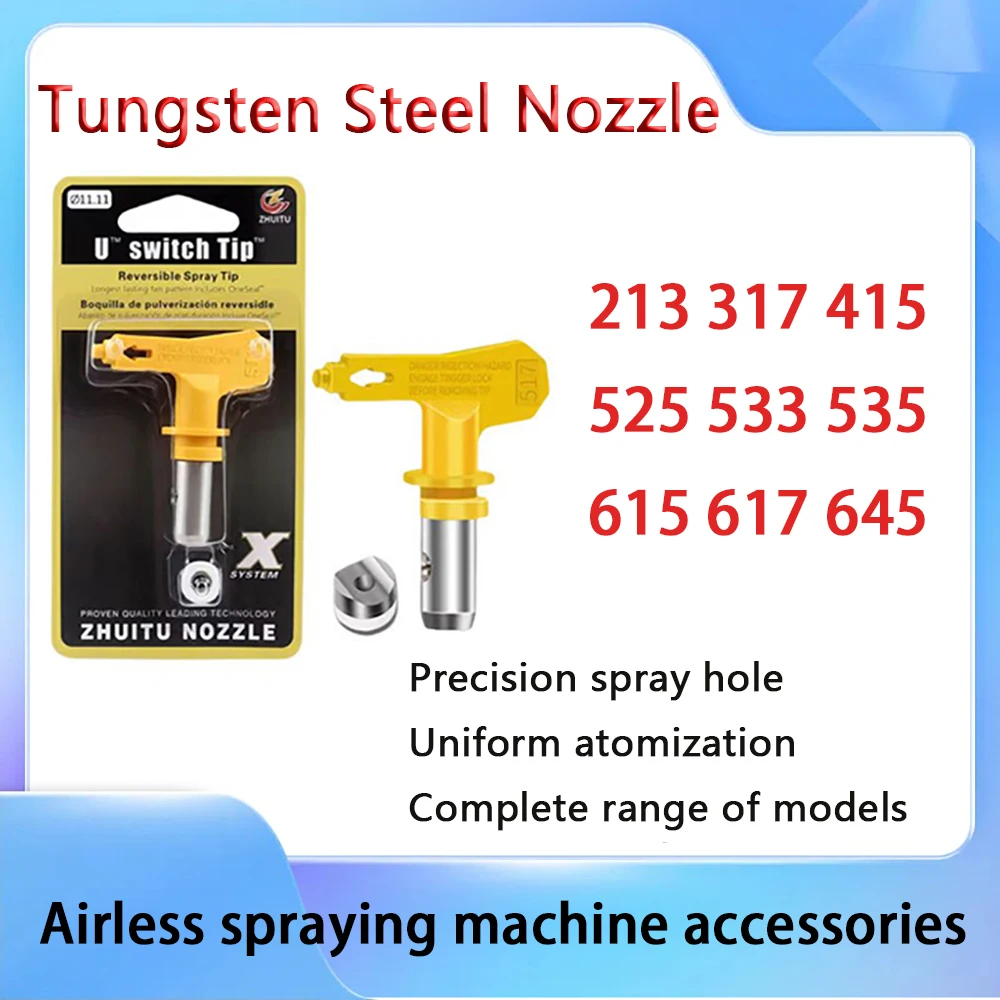 

Airless Spraying Machine Accessories Nozzle Paint Latex Paint Coating Putty Spray Gun Nozzle High Pressure Spray Gun Nozzle ﻿