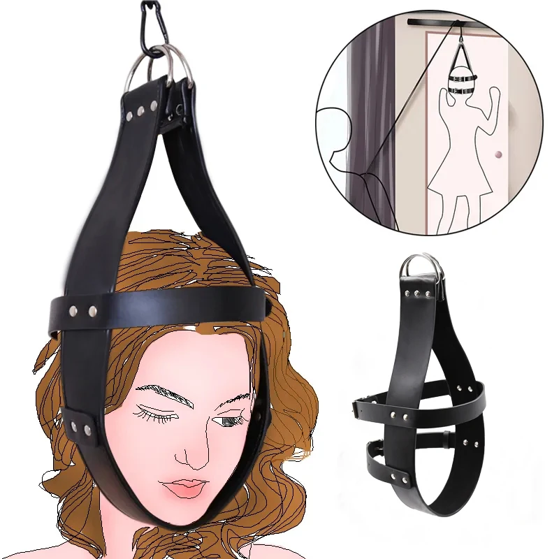 SM Erotic Flirting Punishment Artificial Leather Headgear Couple Bondage Flirting Bondage Accessories Fun Accessories