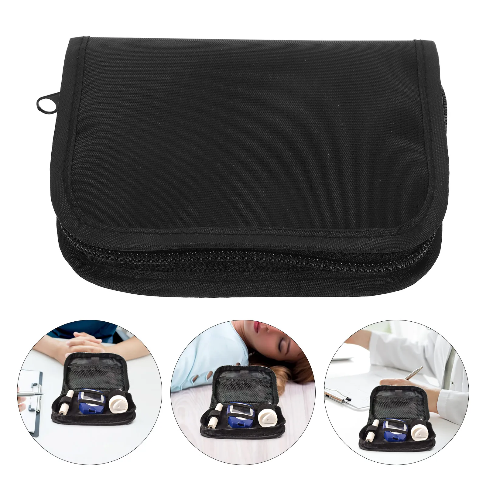 Portable Blood ganizer Supply Kit Carry Shockproof ganiser Travel Case Holder Diabetic Traveling Case Storage Pack