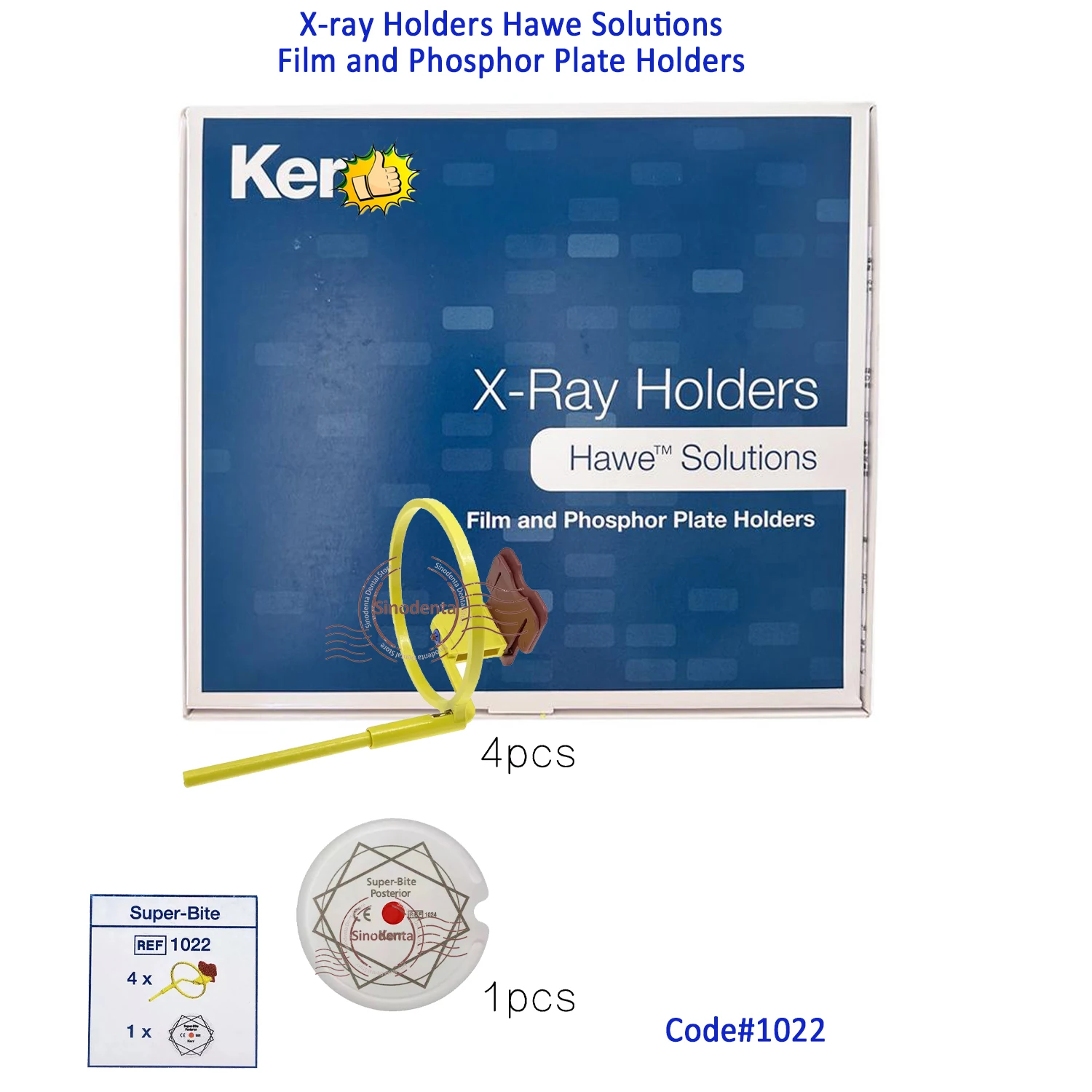 Dental Hawe Super-Bite X-Ray Film/Phosphor Plate Holder Positioner with Centering Device 1020 1021 for Anterior&Posterior Teeth