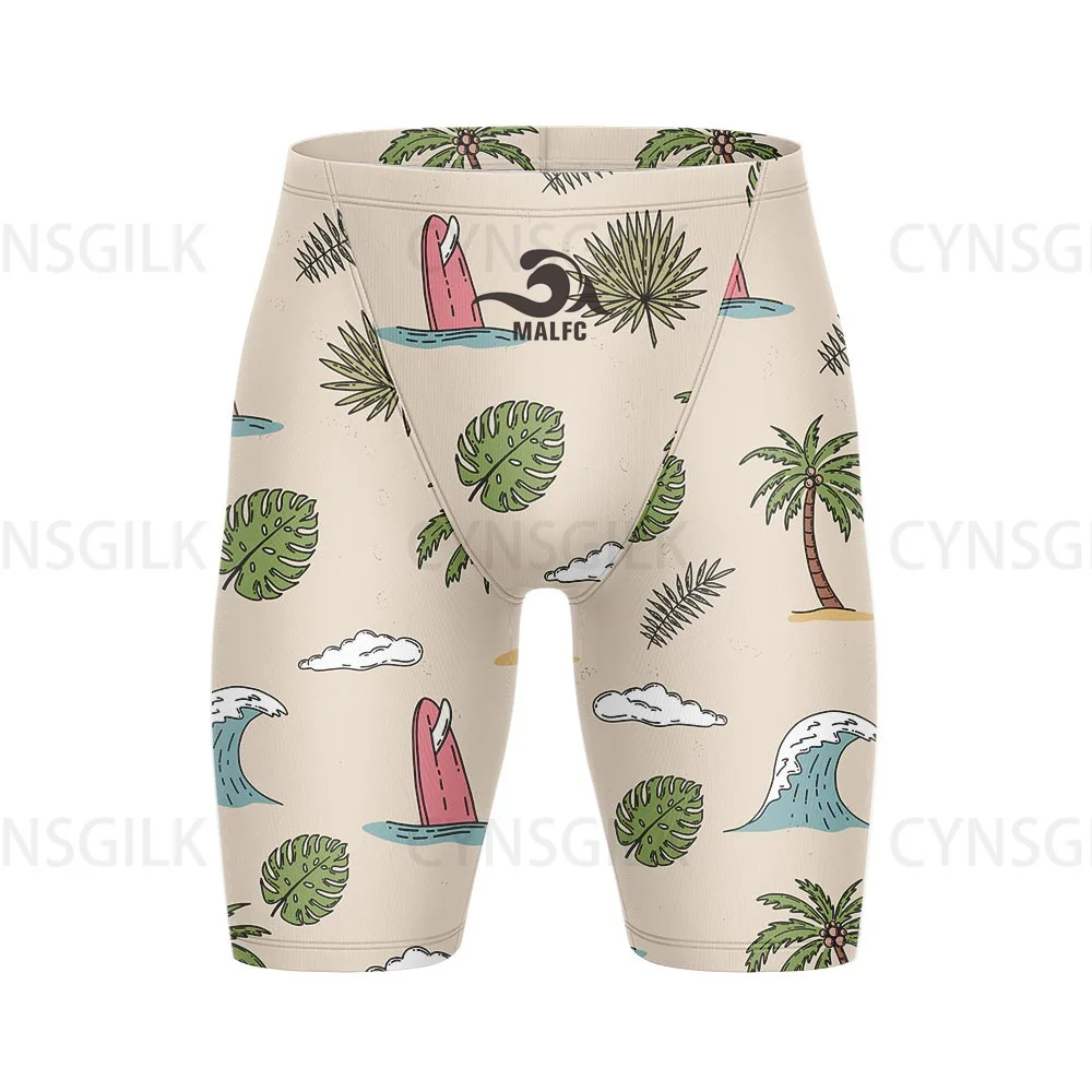 2024 New Men's Short Jammer Tech Suit Swimsuit Swimming Trunks Swimming Team Shorts Swim Surfing Trunks Briefs Racing Shorts