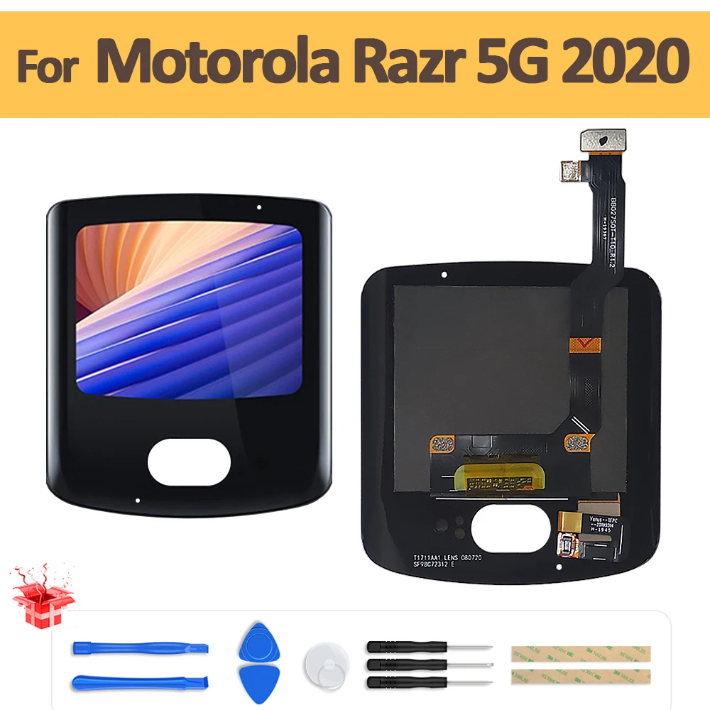 

2.7" Original Second External G-OLED Display For Motorola Moto Razr 5G 2020 XT2071-4 LCD Display Touch Screen Digitizer Assembly