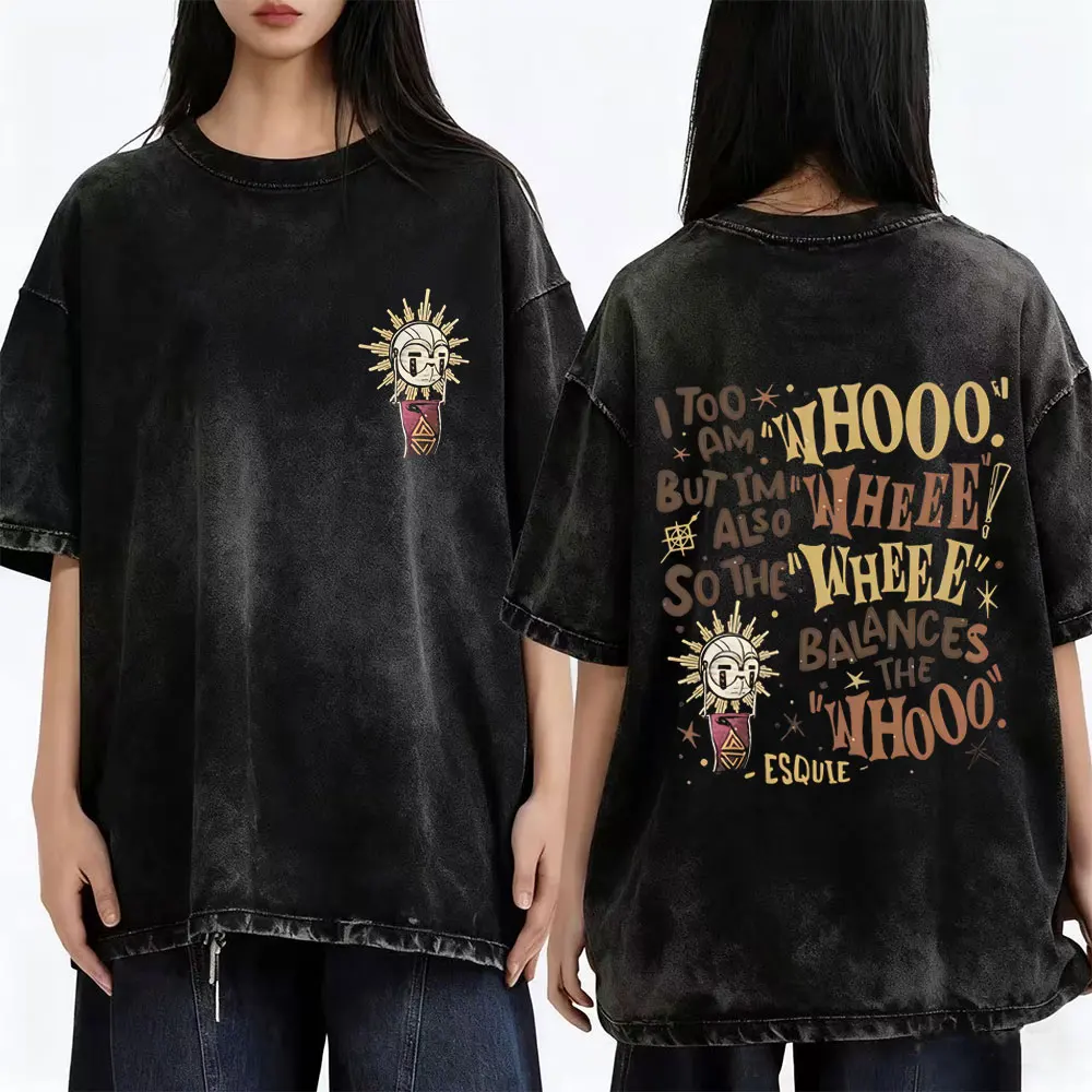 Washed Vintage Game Clair Obscur Expedition 33 T-shirt Men Women Casual Funny Oversized T-shirts Men's Otaku Lover Merch T Shirt