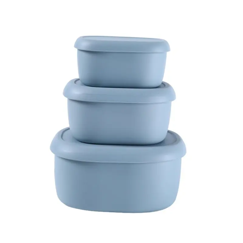 【LIMITED TIME DISCOUNT】Space Saving Nesting Bowls Microwave Oven Safe Silicone Food Storage Containers Bento Lunch Box Set Of 3