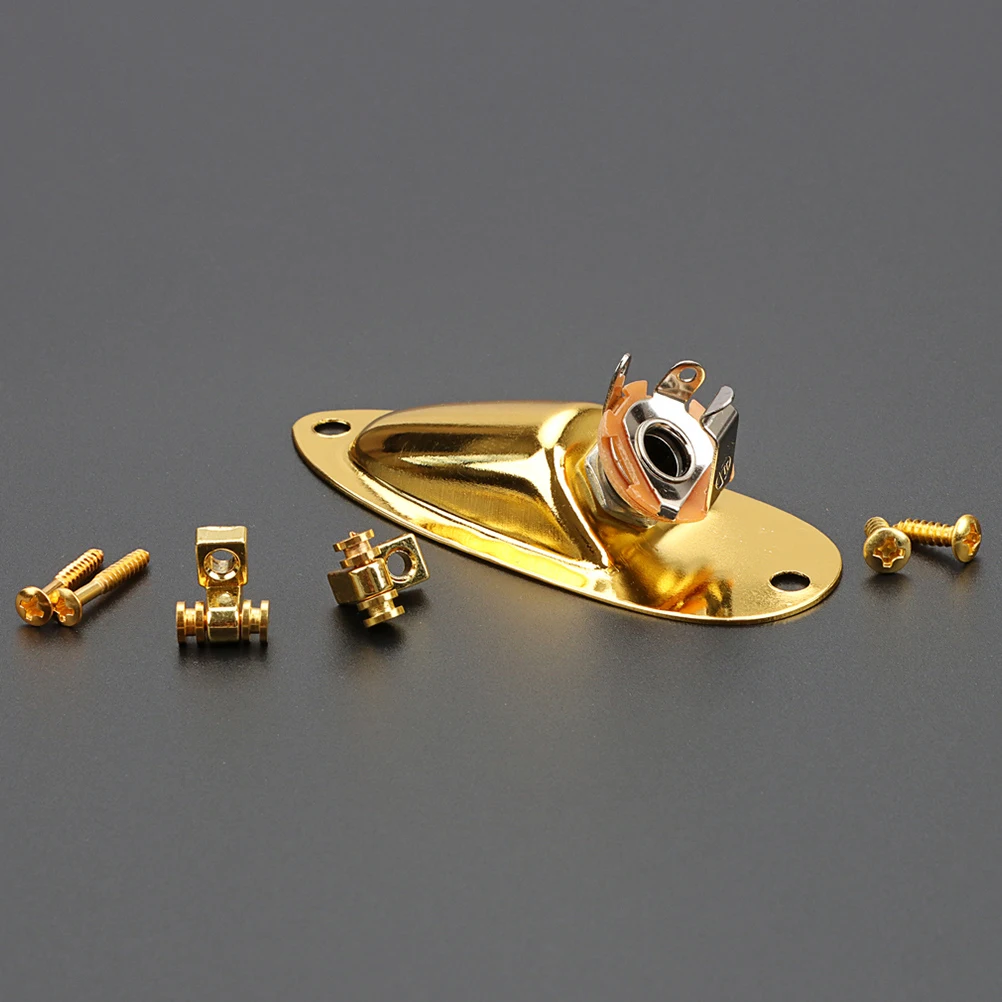 

Gold String Pressing Buckle Set Guitar Parts Metal Accessory Kit Electric Accessories Output Jack
