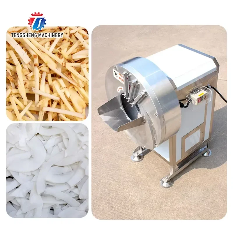 Industrial Automatic Ginger Potato Carrot Cutting Slicing Machine Apricot Abalone Mushroom Shredder Machine