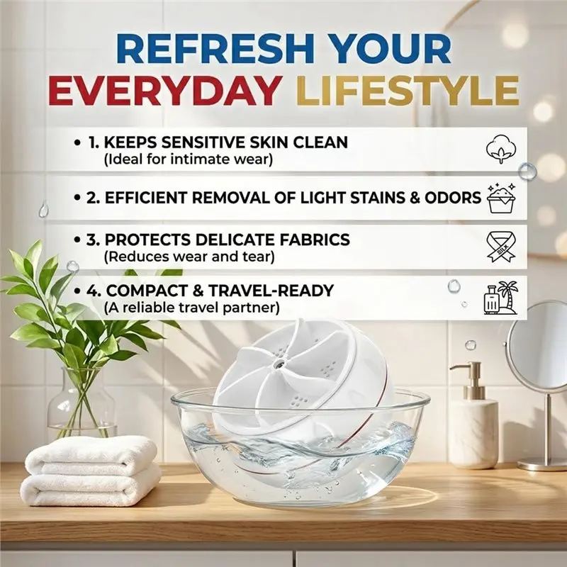 M04K Mini Washing Machine For Travel RV Apartment College Dorm USB Turbo Washer For Small Clothes Cleaning Socks Underwear