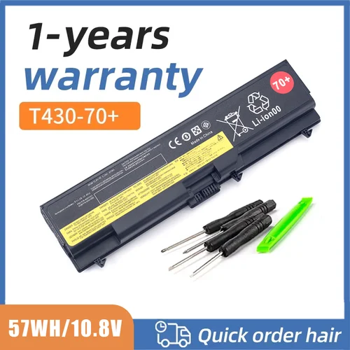 4329mAh 57Wh batería del ordenador portátil 70+ para Lenovo ThinkPad T430 T410 T410i T420 T420i T510i T520i 45N1005 45N1004 45N1001 45N1000