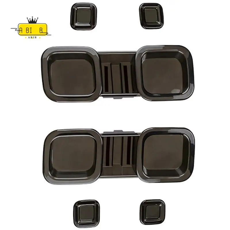 ABIB -6Pcs Taillight Cover Brake Light Cover Trim Smoked Black For Land Rover Defender 90 110 130 2020-2025