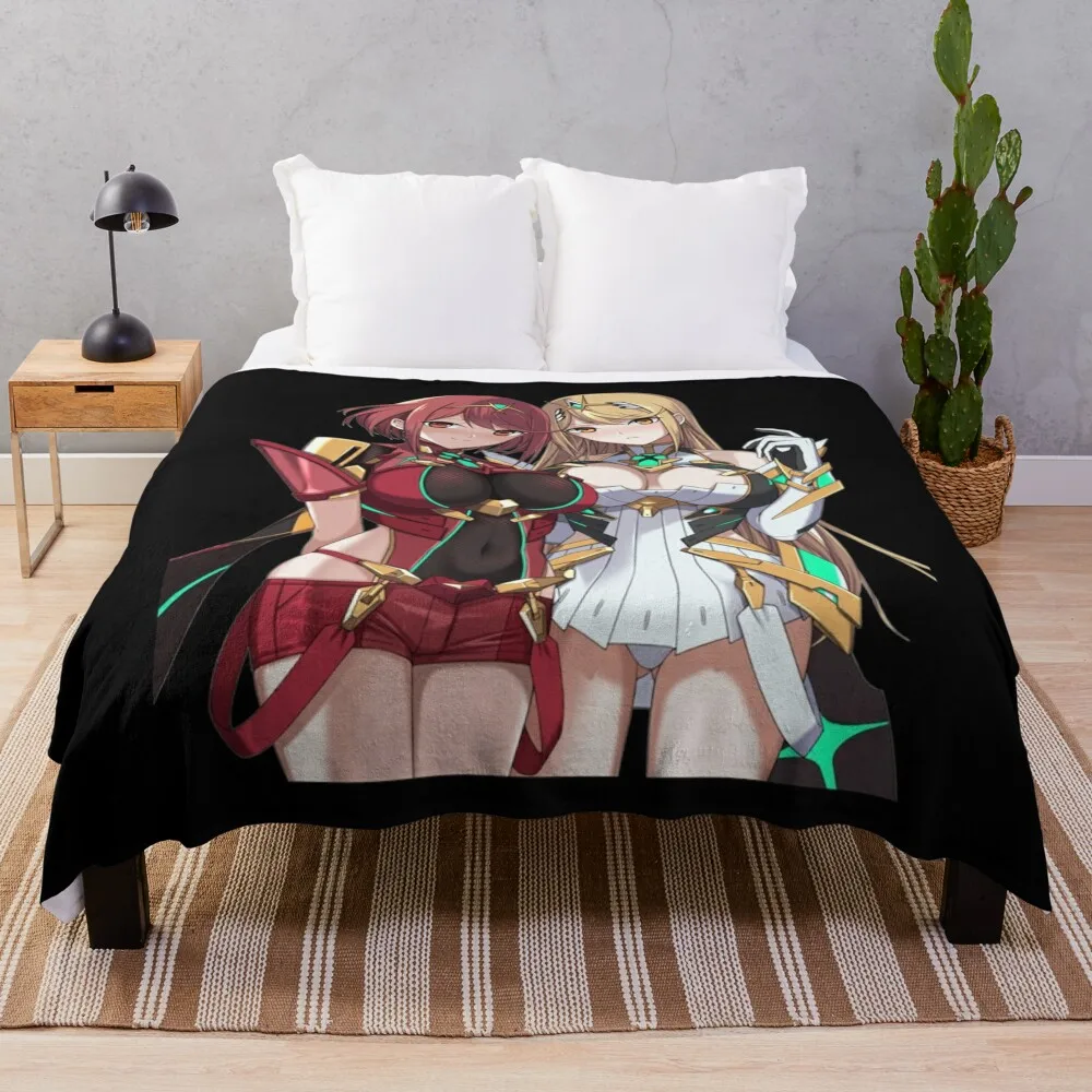 

Pyra & Mythra - 8Classic . Throw Blanket Furry Blankets Giant Sofa Blanket Sofa Blanket Soft Blanket