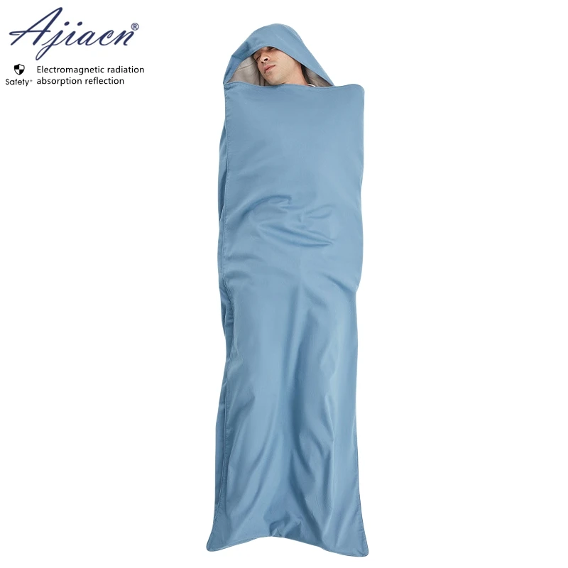 Electromagnetic radiation protective 50% or 100% silver fiber lining sleeping bag Base station EMF shielding sleeping bag